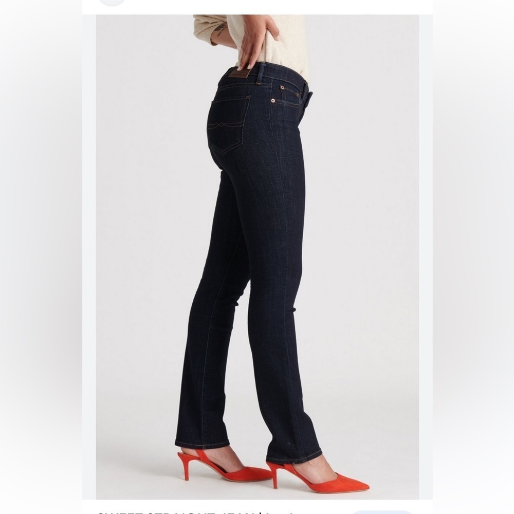 Lucky Brand Sweet Jean -Dark Wash-EUC-Sz29x32-Bootcut -Straight😍☀️ - Picture 2 of 13
